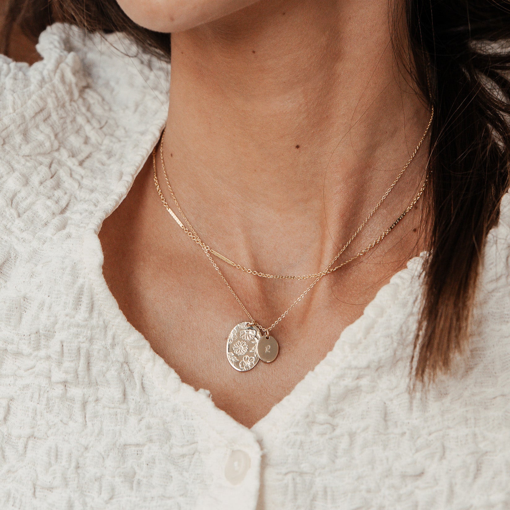 Personalised jewellery - KBN Jewellery - handmade jewellery – custom jewellery gifts – dainty necklace – stacking necklace – layering bracelet – simple bracelet – affordable jewellery – Australian made jewellery – squashed chain – unique chain