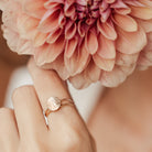 Personalised jewellery - KBN Jewellery - handmade jewellery – Personalised Jewellery gifts – Dainty jewellery- Dainty ring – flower stamped ring – family flowers – kids birth flowers – birth flower ring – personalised flower stamped ring – dainty ring – pendant ring – personalised ring