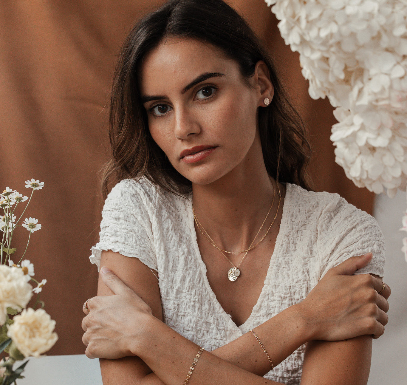 Personalised jewellery - KBN Jewellery - handmade jewellery – Personalised Jewellery gifts – Dainty jewellery- Dainty necklace – flower stamped necklace – family flowers – kids birth flowers – birth flower necklace – personalised flower stamped necklace - floral display necklace - spring necklace - birth flower garden necklace - handmade jewellery