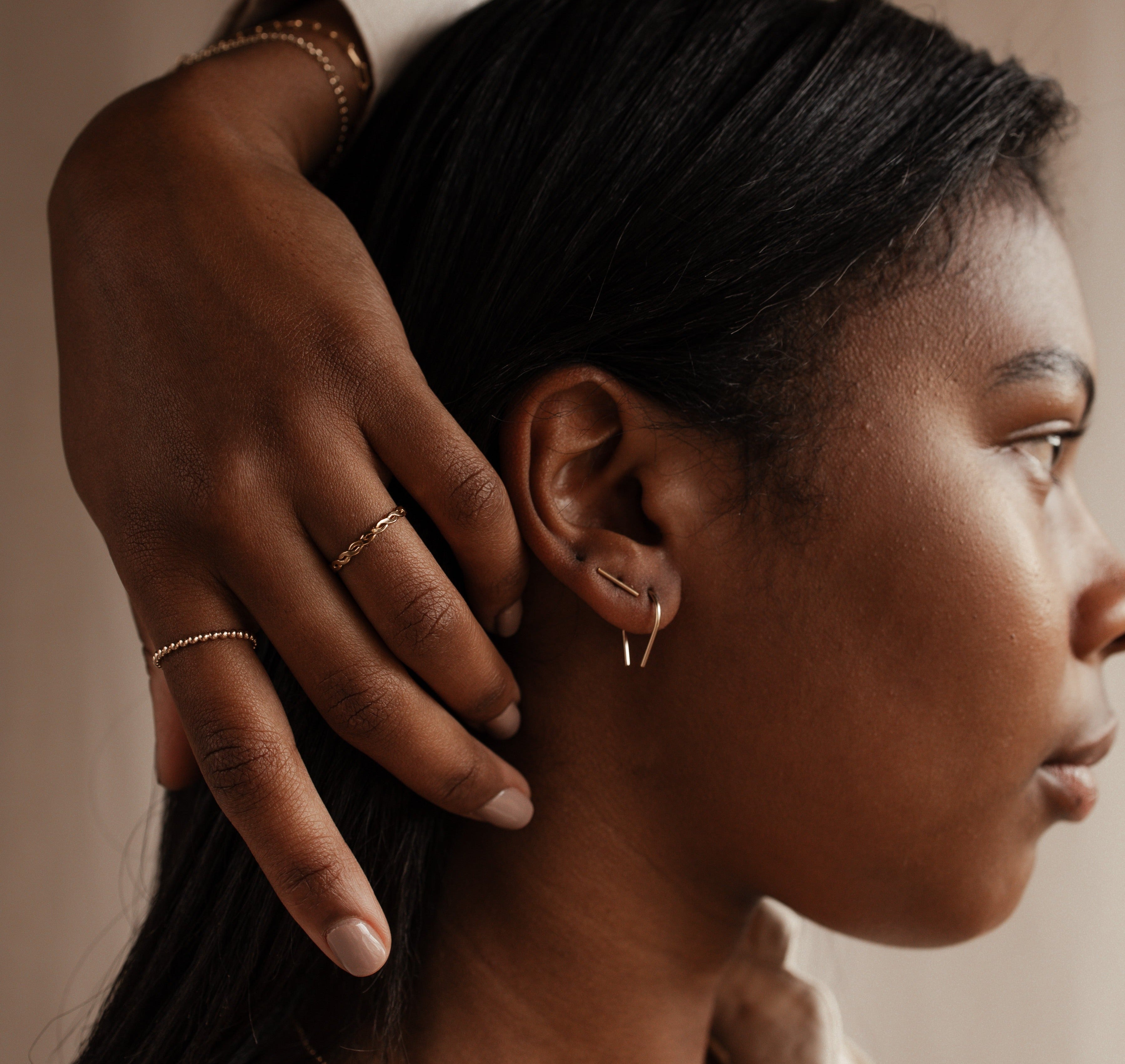 Personalised jewellery - KBN Jewellery - handmade jewellery – Personalised Jewellery gifts – simple earring – earring stack – elegant earring - everyday earrings