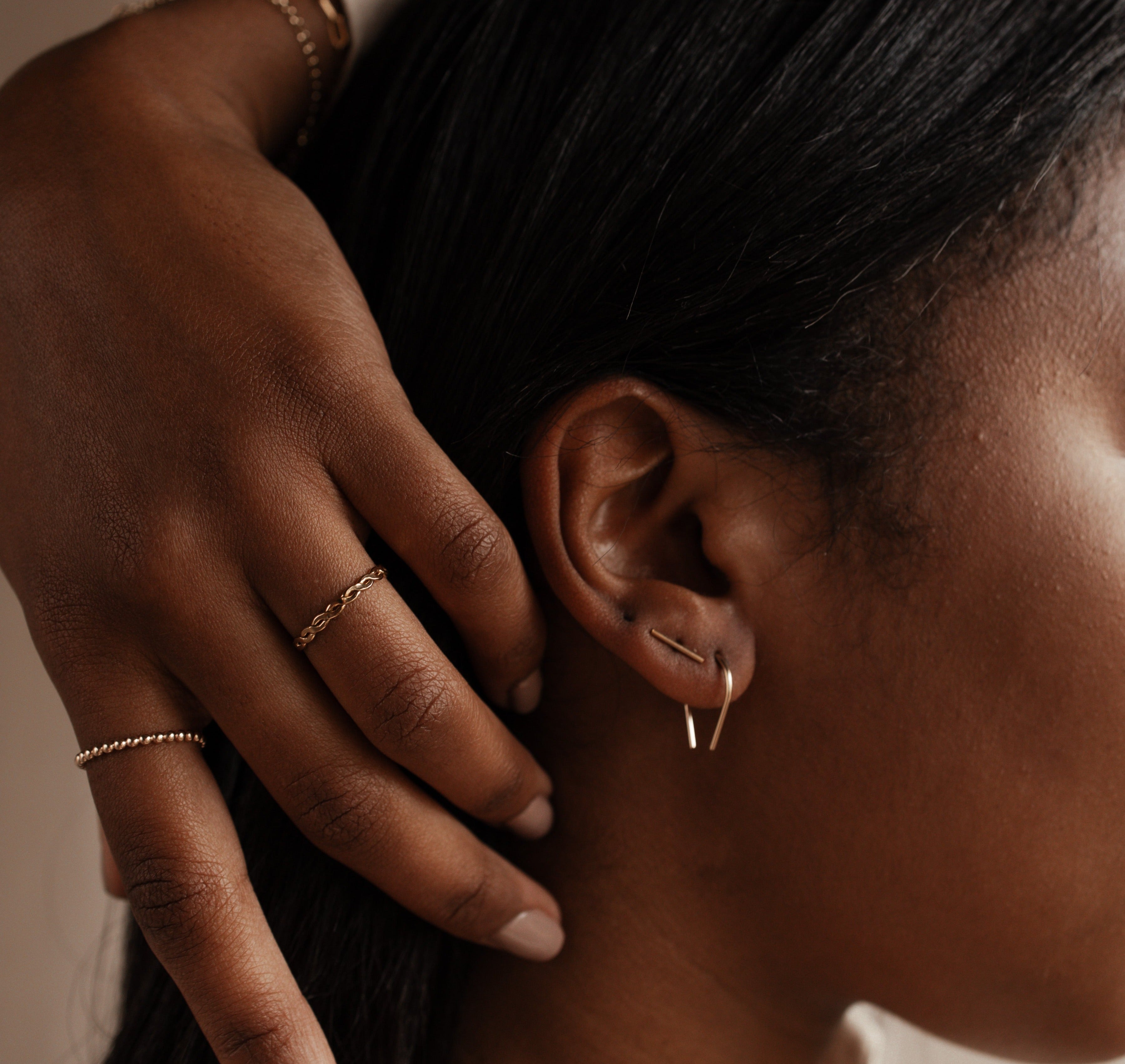 Personalised jewellery - KBN Jewellery - handmade jewellery – Personalised Jewellery gifts – simple earring – earring stack – elegant earring - everyday earrings