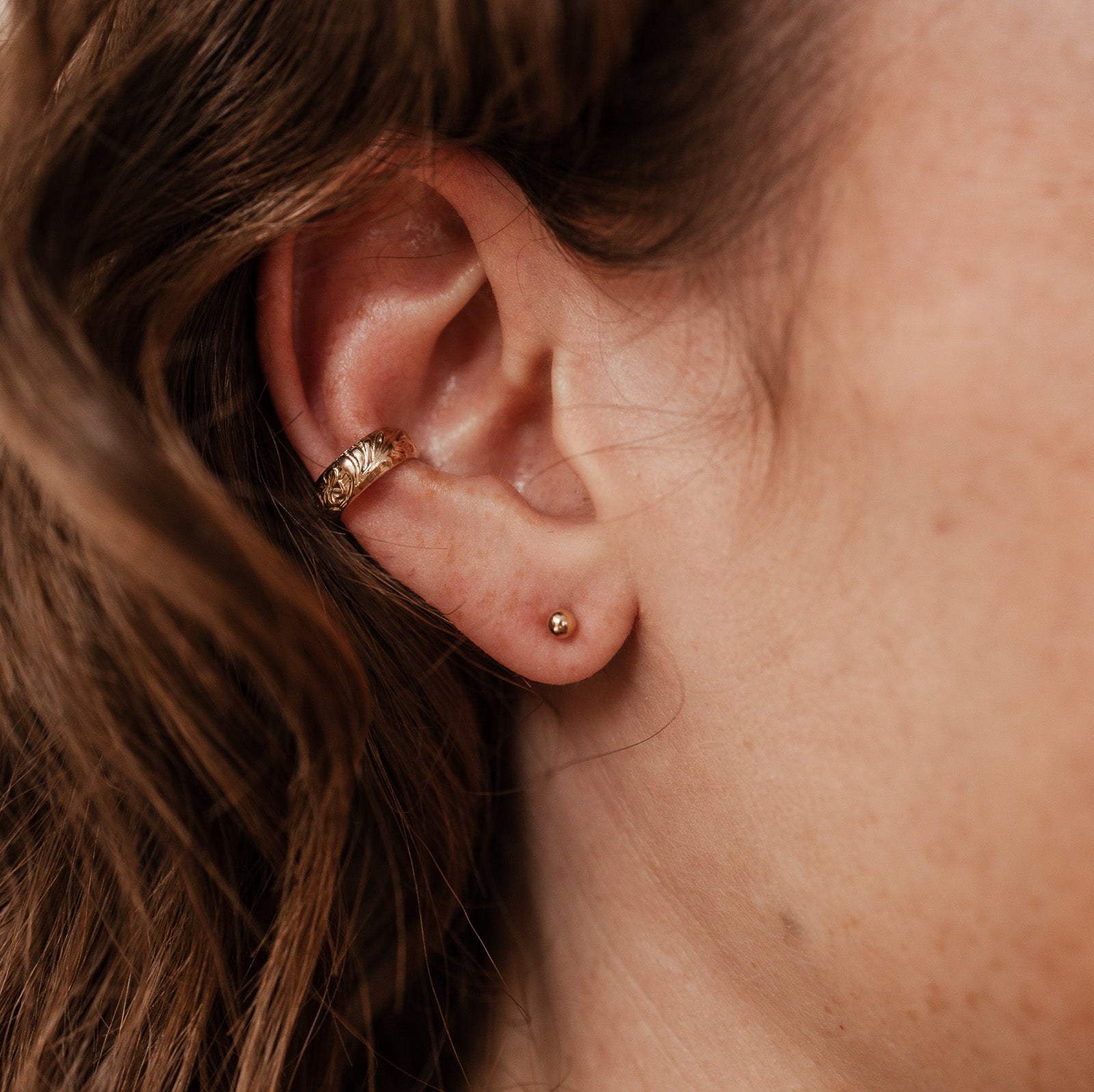 Personalised jewellery - KBN Jewellery - handmade jewellery – Personalised Jewellery gifts – Australian Made – ear cuff – no piecing earring – cuff earring – thick cuff – patterned ear cuff