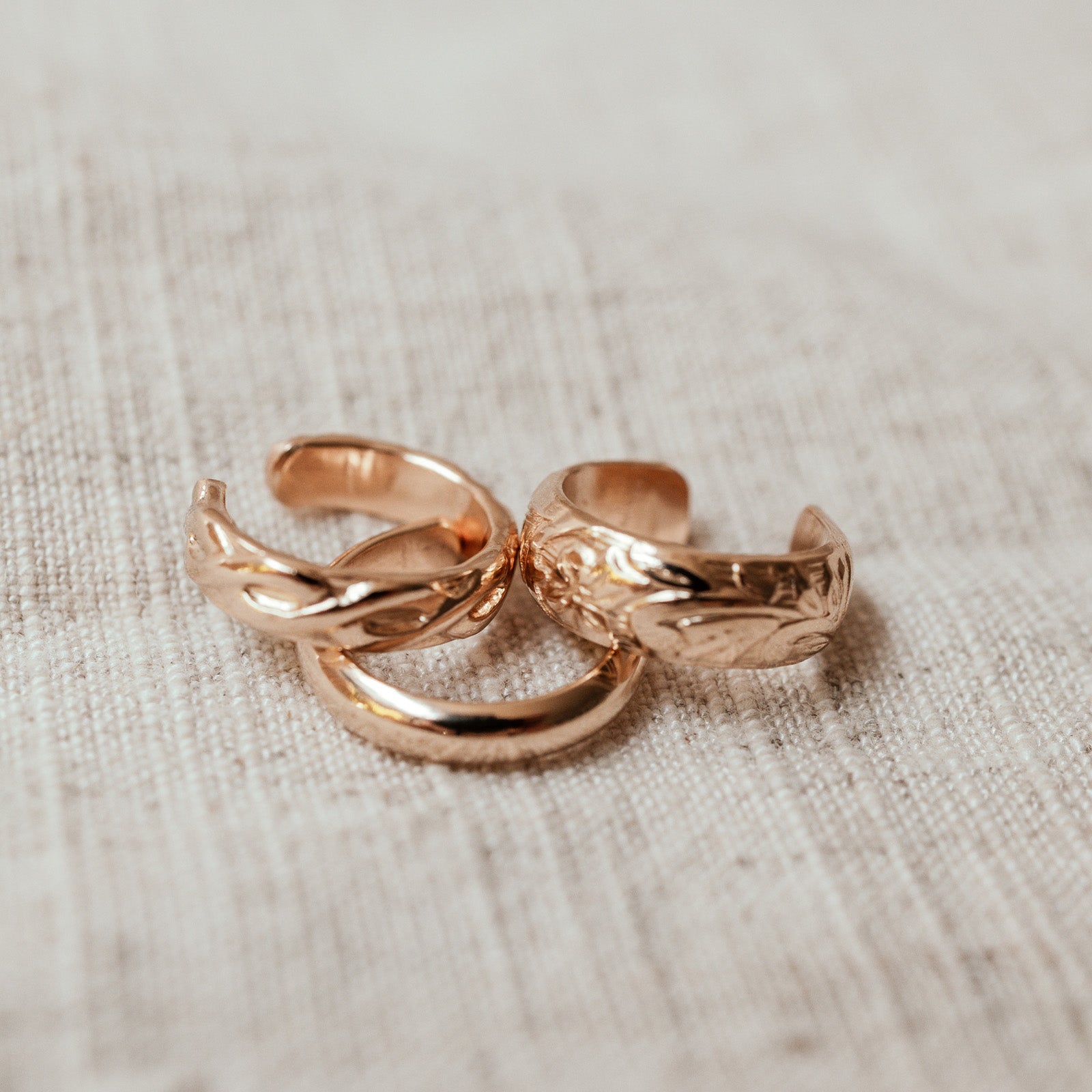 Personalised jewellery - KBN Jewellery - handmade jewellery – Personalised Jewellery gifts – Australian Made – ear cuff – no piecing earring – cuff earring – thick cuff – patterned ear cuff – criss cross pattern cuff – ear cuff