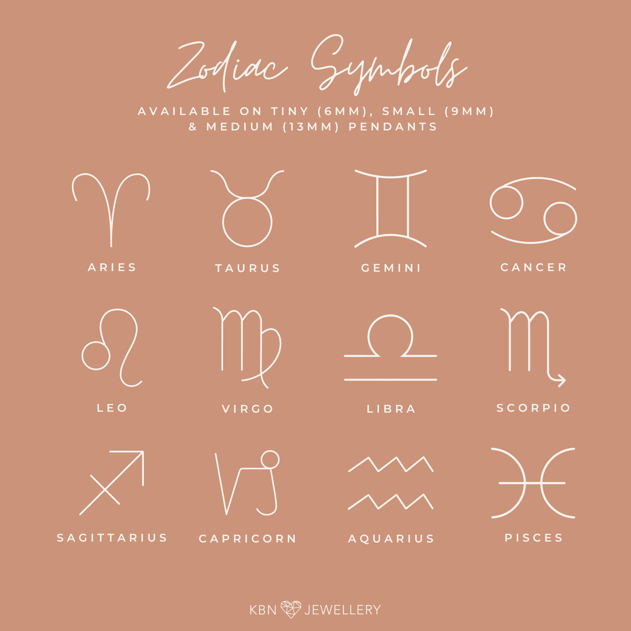 Personalised jewellery - KBN Jewellery - handmade jewellery – Personalised Jewellery gifts – Dainty jewellery- star sign necklace – double holed pendant necklace – Aires necklace – Tauras necklace – Gemini necklace – Cancer necklace – Leo zodiac sign necklace – Virgo zodiac sign necklace – Libra zodiac sign necklace – Libra zodiac sign necklace – Scorpio zodiac sign necklace – Sagittarius zodiac sign necklace – Capricorn zodiac necklace – Aquarius sign necklace – Pisces zodiac necklace