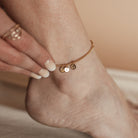 Personalised jewellery - KBN Jewellery - handmade jewellery – custom jewellery gifts –  dainty anklet – stacking anklet – layering anklet – simple chain – affordable jewellery – Australian made jewellery – small pendant anklet