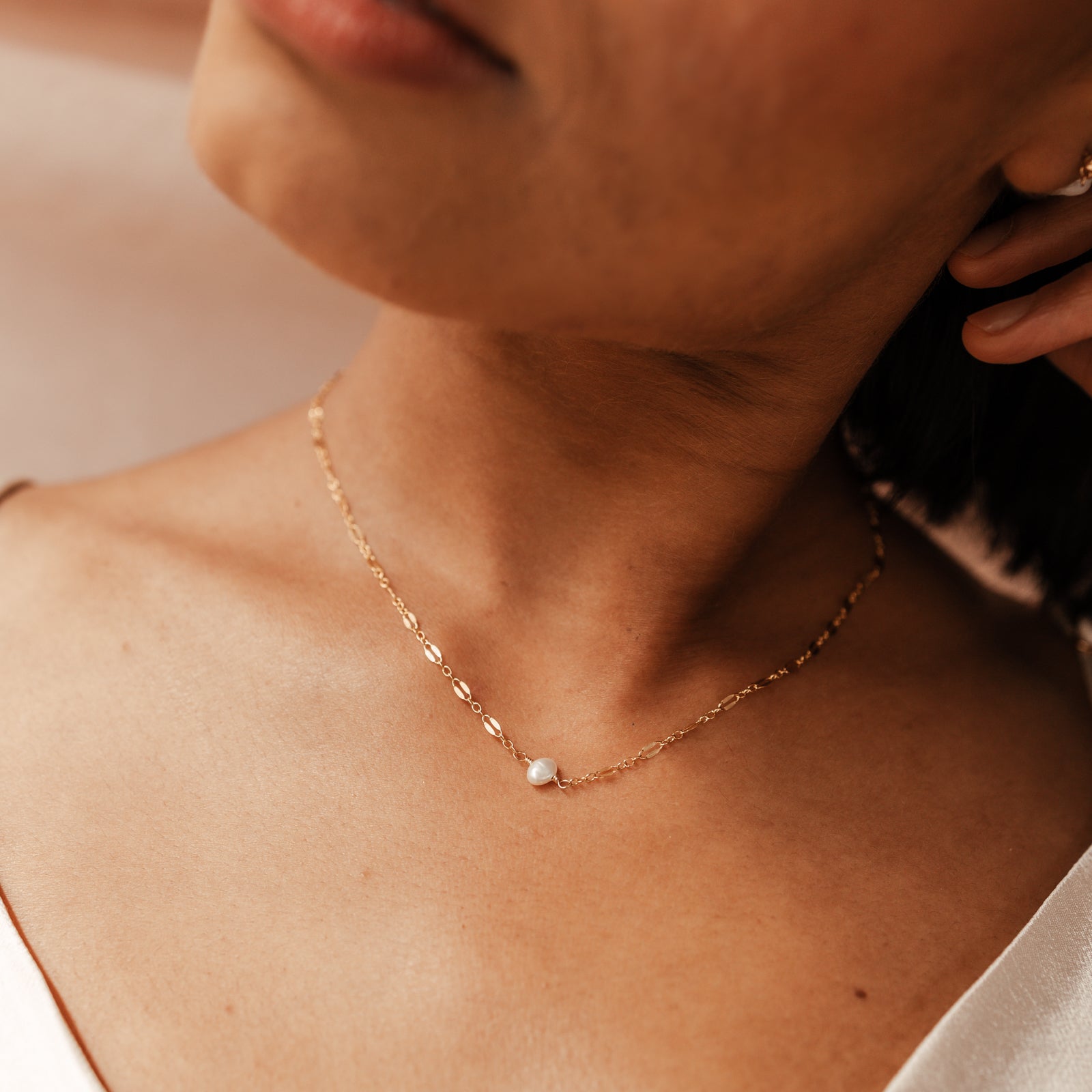 Personalised jewellery - KBN Jewellery - handmade jewellery – Personalised Jewellery gifts – Dainty jewellery –  single pearl necklace – wedding gift idea – bridal jewellery – bridal shower jewellery – bridesmaids gift – freshwater pearls – real pearl necklace – affordable pearl necklace