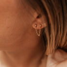 Personalised jewellery - KBN Jewellery - handmade jewellery – Personalised Jewellery gifts – Dainty jewellery- chain earrings – two earrings in one – connecting earrings – studs – handmade earrings