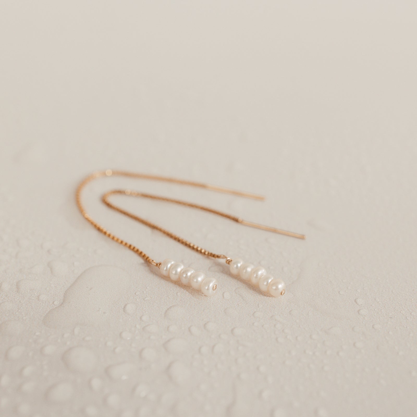 Personalised jewellery - KBN Jewellery - handmade jewellery – Personalised Jewellery gifts – Dainty jewellery- Dainty earrings – pearl earrings – thread through earrings – handmade earrings – real pearl earrings – Australian made earrings