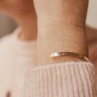 Personalised jewellery - KBN Jewellery - handmade jewellery – Personalised Jewellery gifts – Dainty jewellery – dainty bracelet – handmade cuff – handmade bangle – wrist cuff – handmade cuff bracelet – personalised cuff bracelet – symbol and initial cuff bracelet