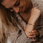 Personalised jewellery - KBN Jewellery - handmade jewellery – Personalised Jewellery gifts – Dainty jewellery – dainty bracelet – handmade cuff – handmade bangle – wrist cuff – handmade cuff bracelet – personalised cuff bracelet – symbol and initial cuff bracelet