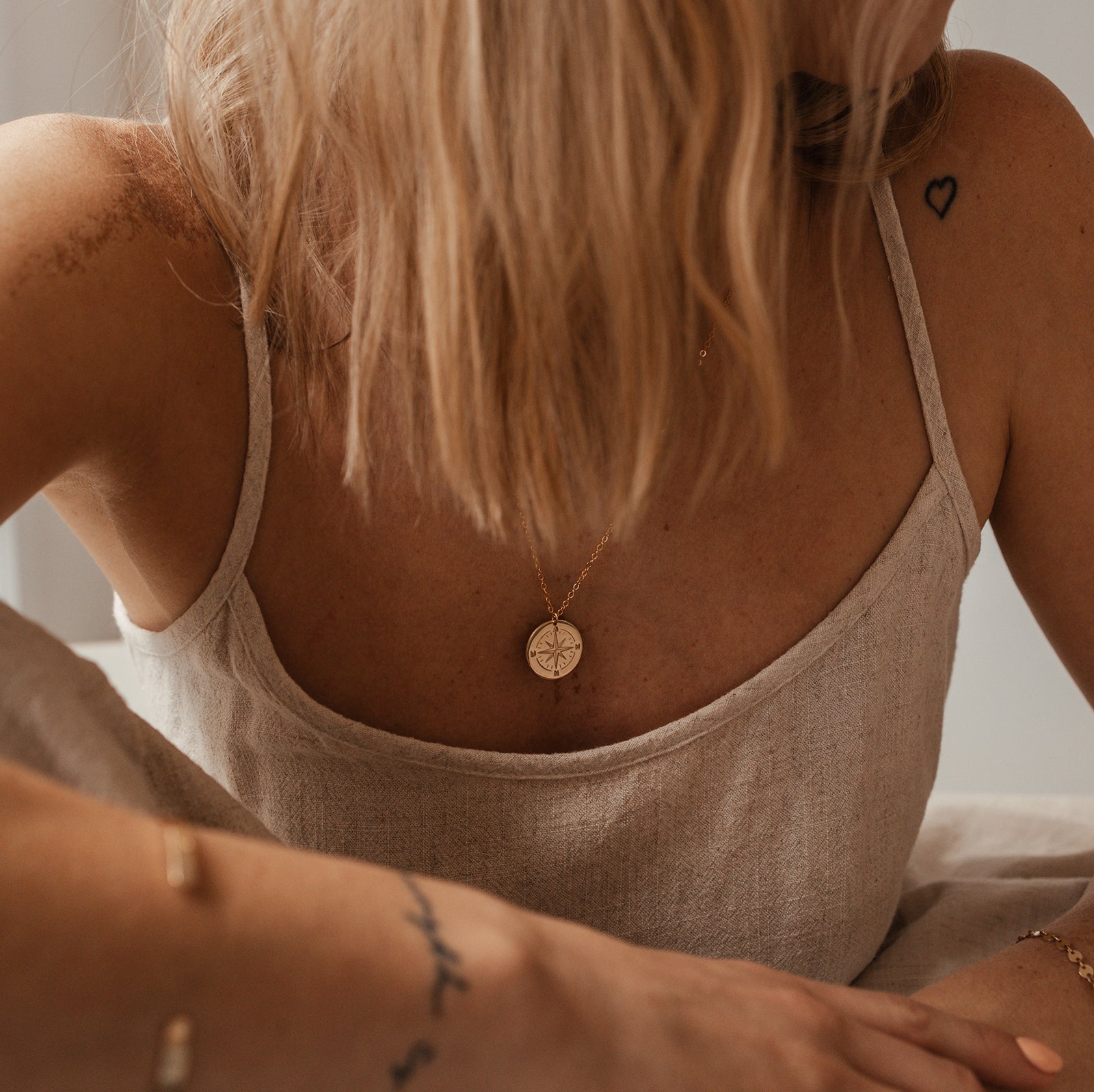 Personalised jewellery - KBN Jewellery - handmade jewellery – Personalised Jewellery gifts – Dainty jewellery- compass necklace – personalised compass pendant – compass pendant for necklace – initial necklace