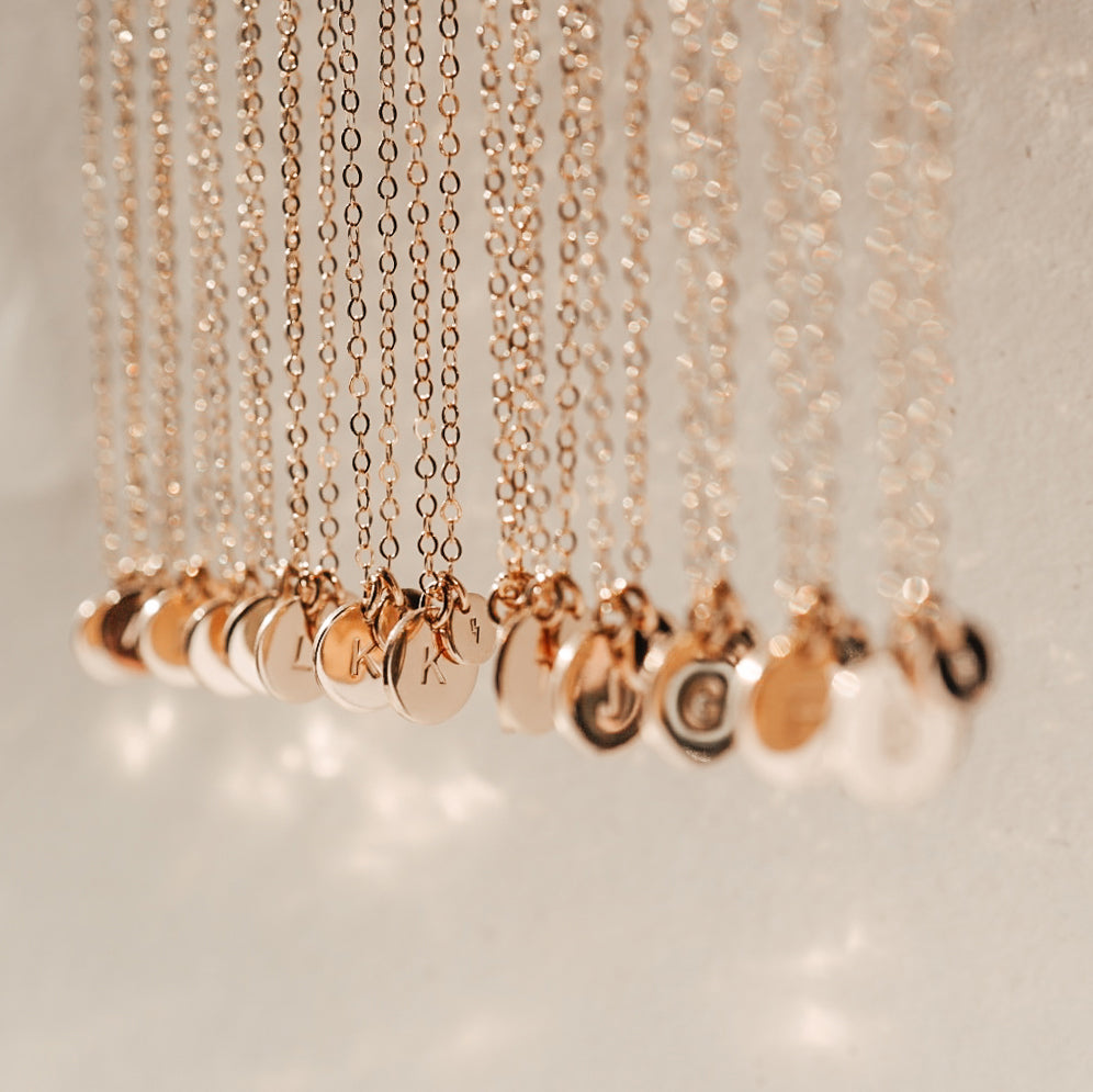 Personalised jewellery - KBN Jewellery - handmade jewellery – Personalised Jewellery gifts – personalised necklace – simple pendants – symbol necklace – initial necklace – dainty jewellery