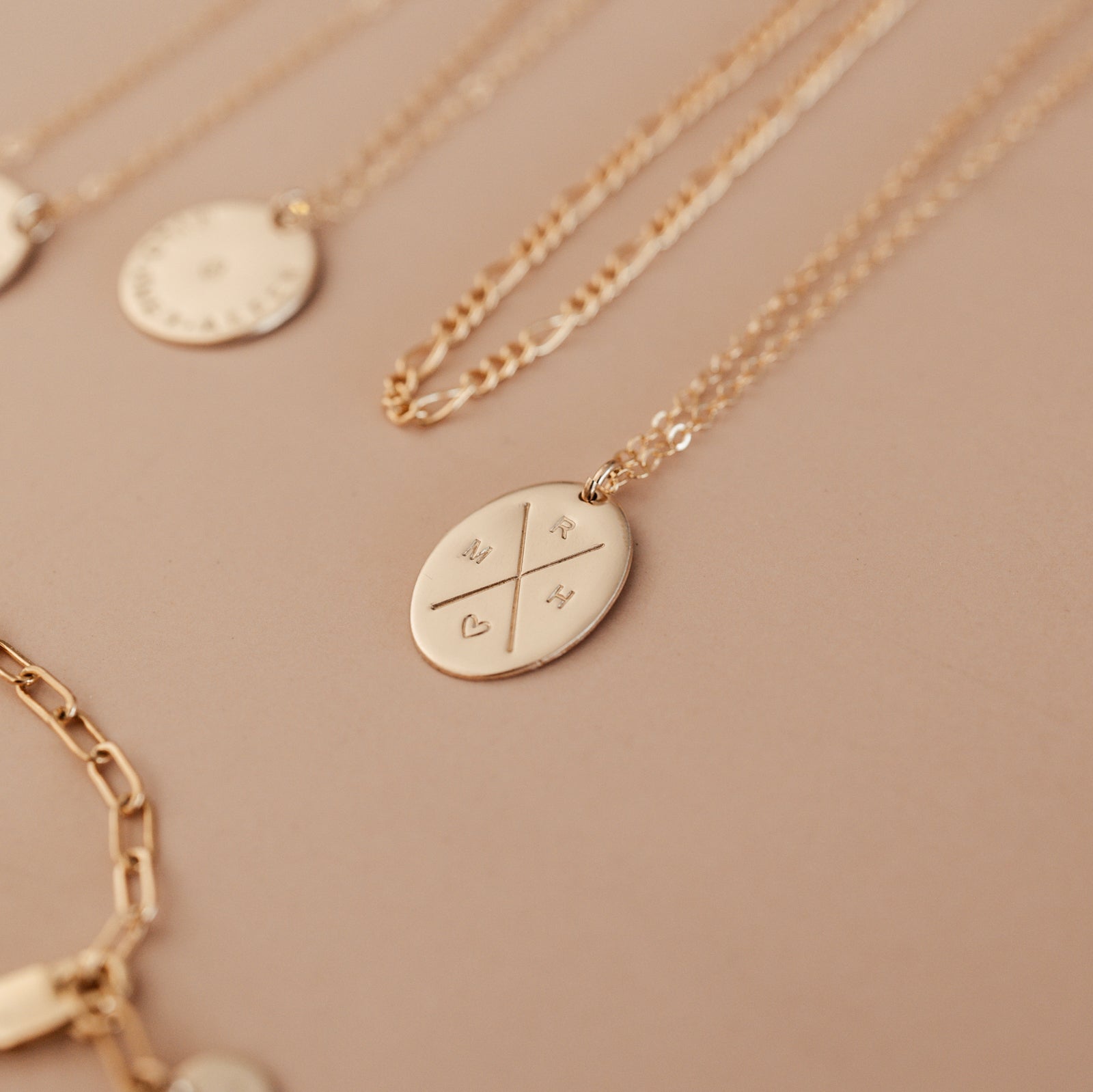 Personalised jewellery - KBN Jewellery - handmade jewellery - cross my heart - initial necklace - symbol necklace – custom initial necklace – children initials - Cross my heart necklace – dainty jewellery