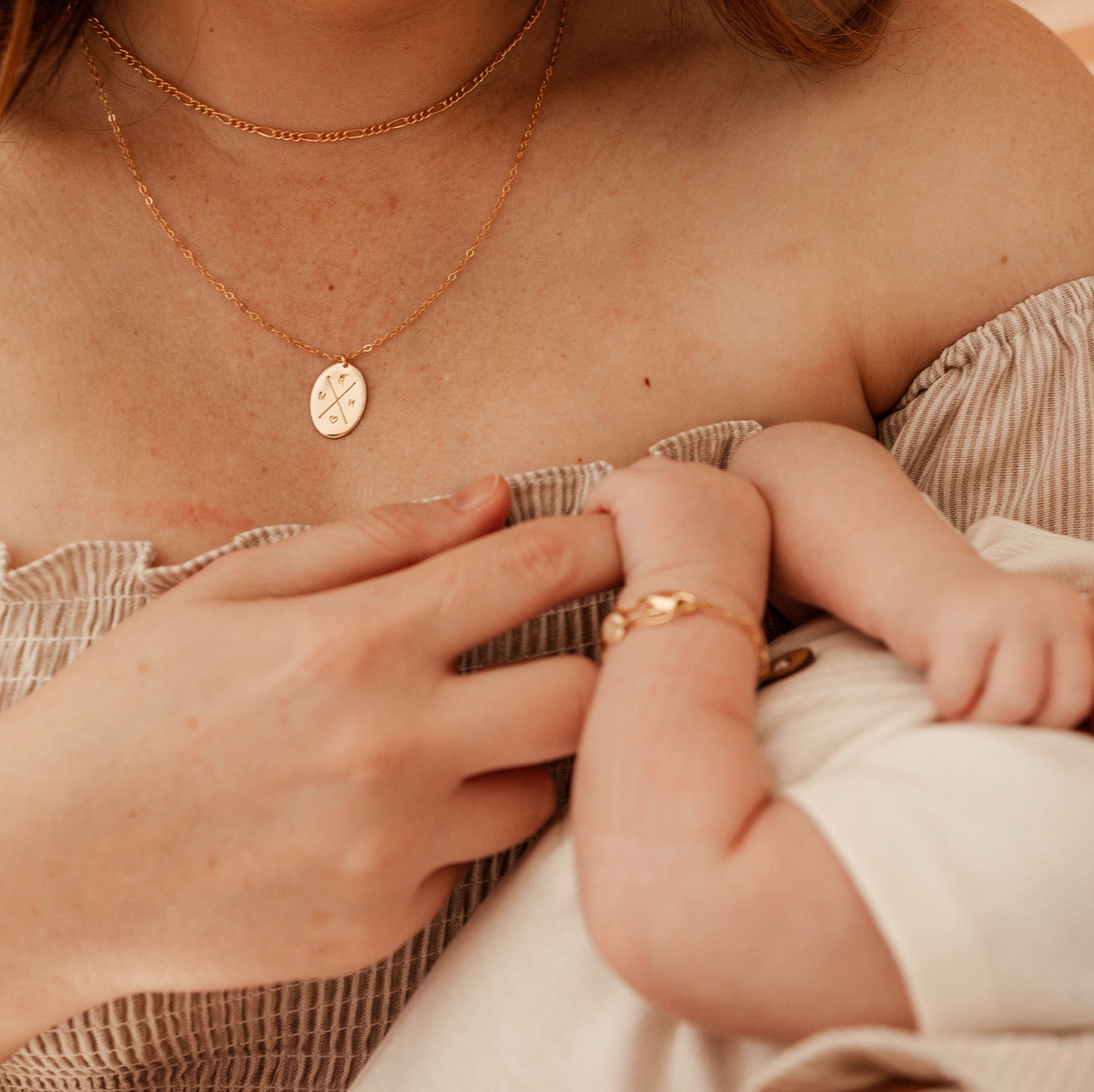 Personalised jewellery - KBN Jewellery - handmade jewellery - cross my heart - initial necklace - symbol necklace – custom initial necklace – children initials - Cross my heart necklace – dainty jewellery