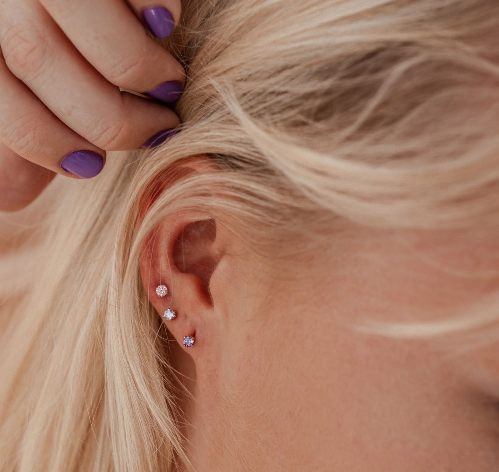 Personalised jewellery – handmade jewellery – KBN jewellery – dainty earrings – birth month earrings – birthstone earrings – affordable earrings – diamond earrings – April studs – birthstone studs