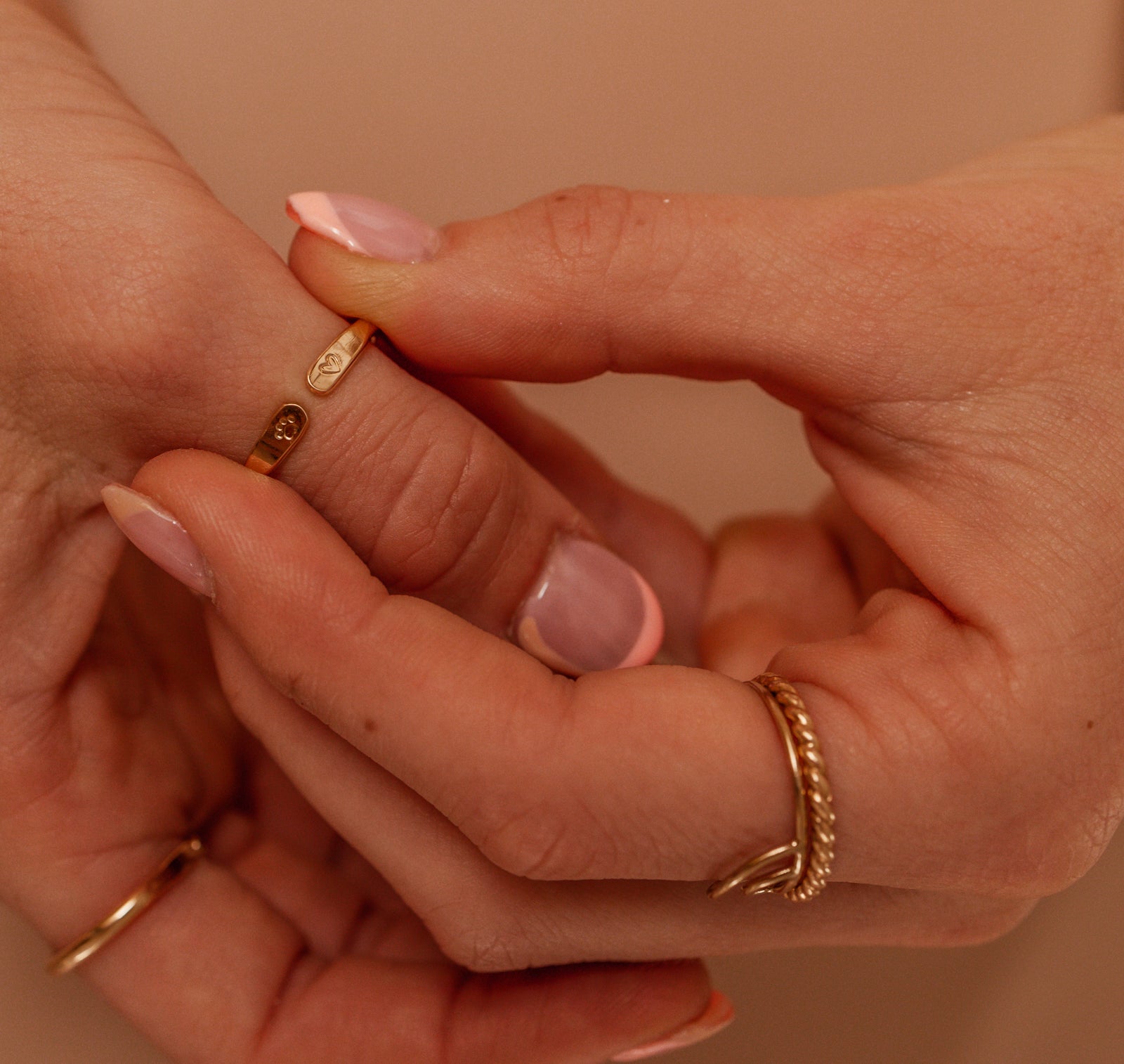 Ever Ring - Personalised jewellery - KBN Jewellery - handmade jewellery – initial ring – symbol ring – Jewellery Gifts - stacked rings