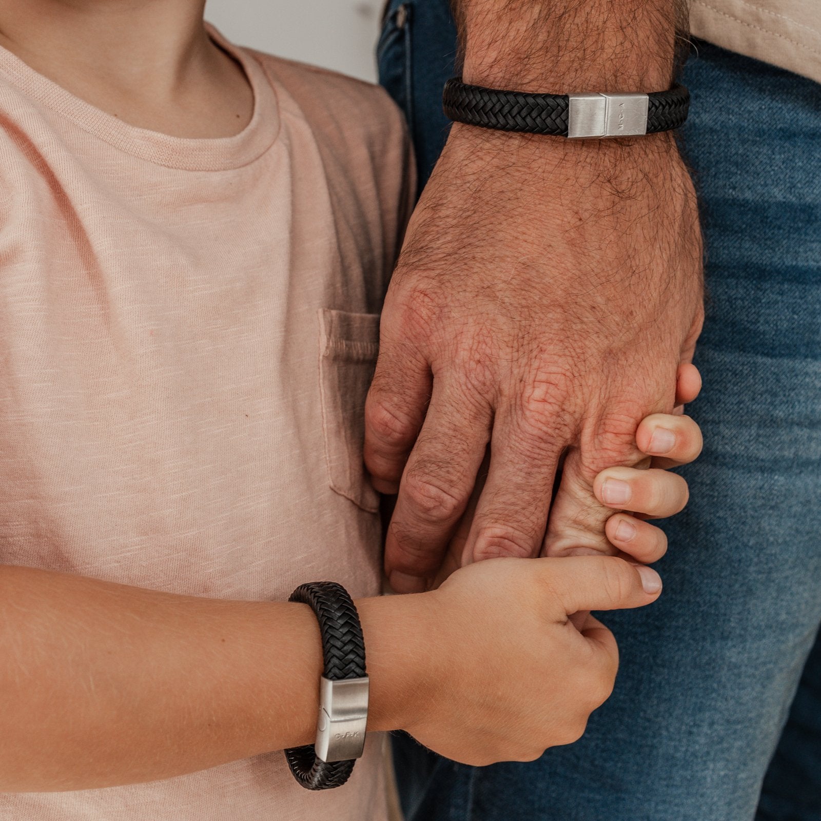 Personalised boy’s cord bracelet – boy’s bracelet  – KBN Jewellery - boy’s personalised bracelet – cord bracelet personalised – brown cord bracelet – black bracelet  – handmade bracelet – initial boy’s bracelet  - personalised gift for your son – personalised boy’s gift – personalised leather bracelet