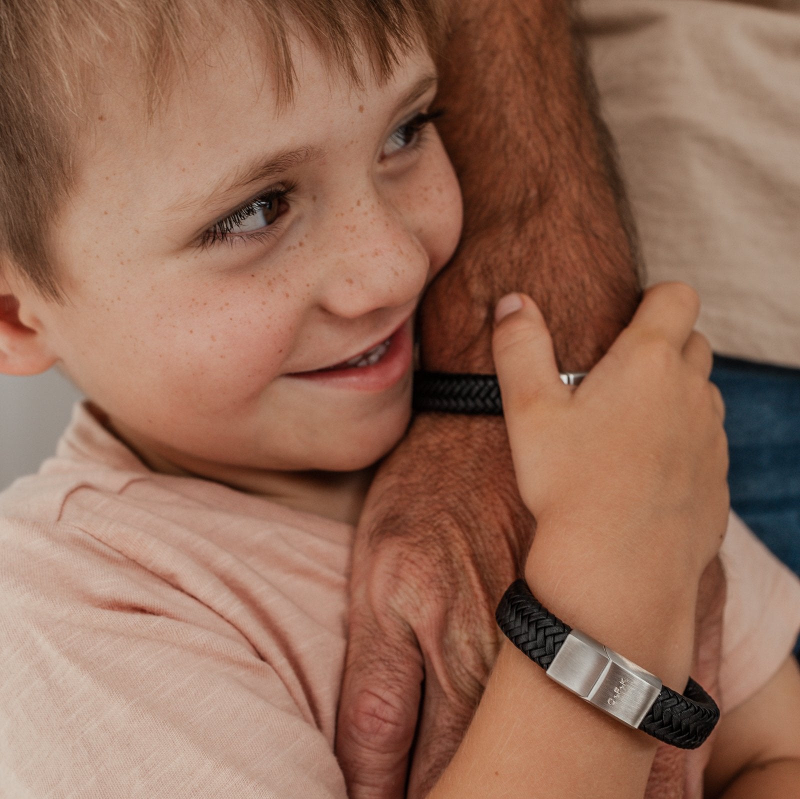 Personalised boy’s cord bracelet – boy’s bracelet – KBN Jewellery - boy’s personalised bracelet – cord bracelet personalised – brown cord bracelet – black bracelet – handmade bracelet – initial boy’s bracelet - personalised gift for your son – personalised boy’s gift – personalised leather bracelet