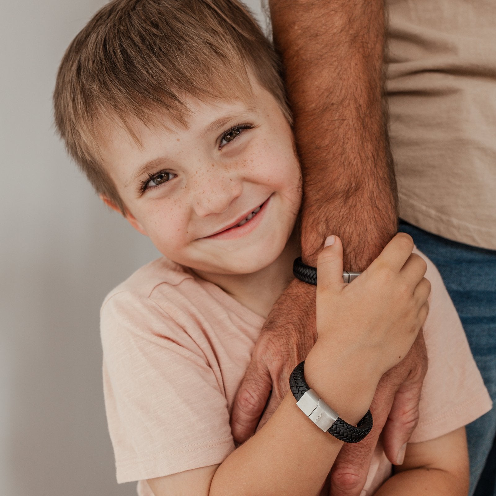 Personalised boy’s cord bracelet – boy’s bracelet  – KBN Jewellery - boy’s personalised bracelet – cord bracelet personalised – brown cord bracelet – black bracelet  – handmade bracelet – initial boy’s bracelet  - personalised gift for your son – personalised boy’s gift – personalised leather bracelet