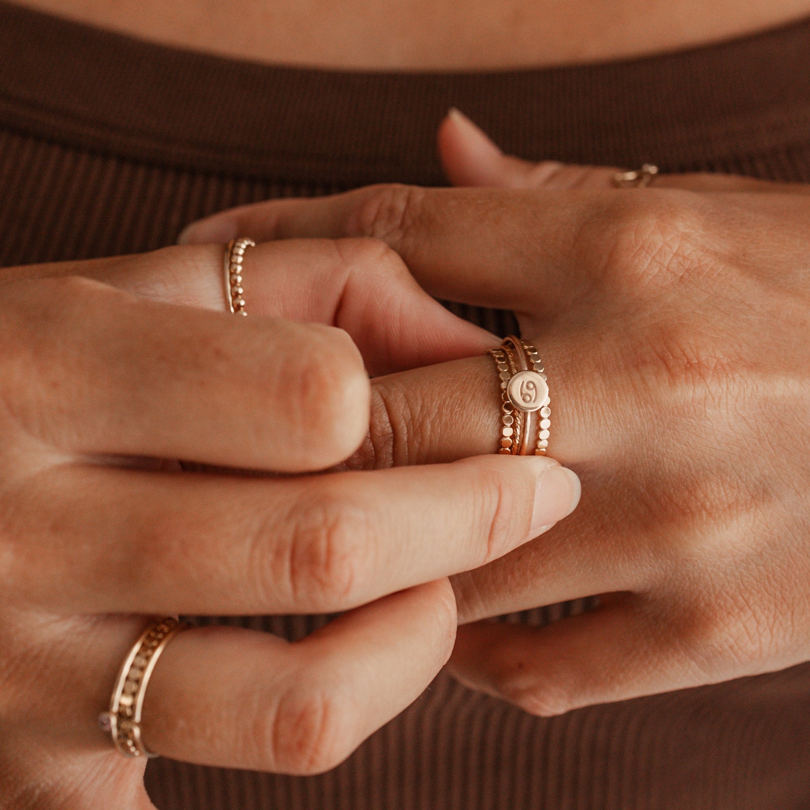Personalised jewellery - KBN Jewellery - handmade jewellery – Personalised Jewellery gifts – ring – simple ring – stacking ring – simple flat ball ring – stacking ring