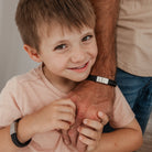 Personalised boy’s cord bracelet – boy’s bracelet  – KBN Jewellery - boy’s personalised bracelet – cord bracelet personalised – brown cord bracelet – black bracelet  – handmade bracelet – initial boy’s bracelet  - personalised gift for your son – personalised boy’s gift – personalised leather bracelet