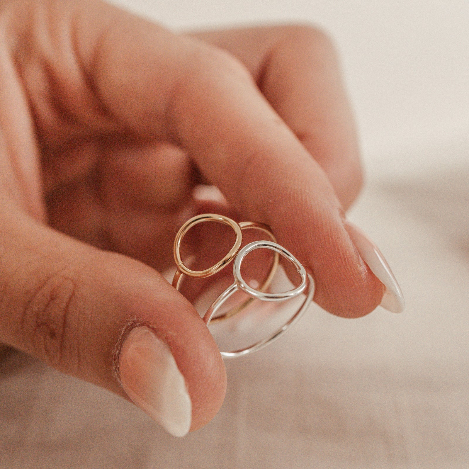 Personalised jewellery – handmade jewellery – KBN jewellery – Australian made jewellery – circle ring - stacking ring - simple ring - affordable jewellery Australia