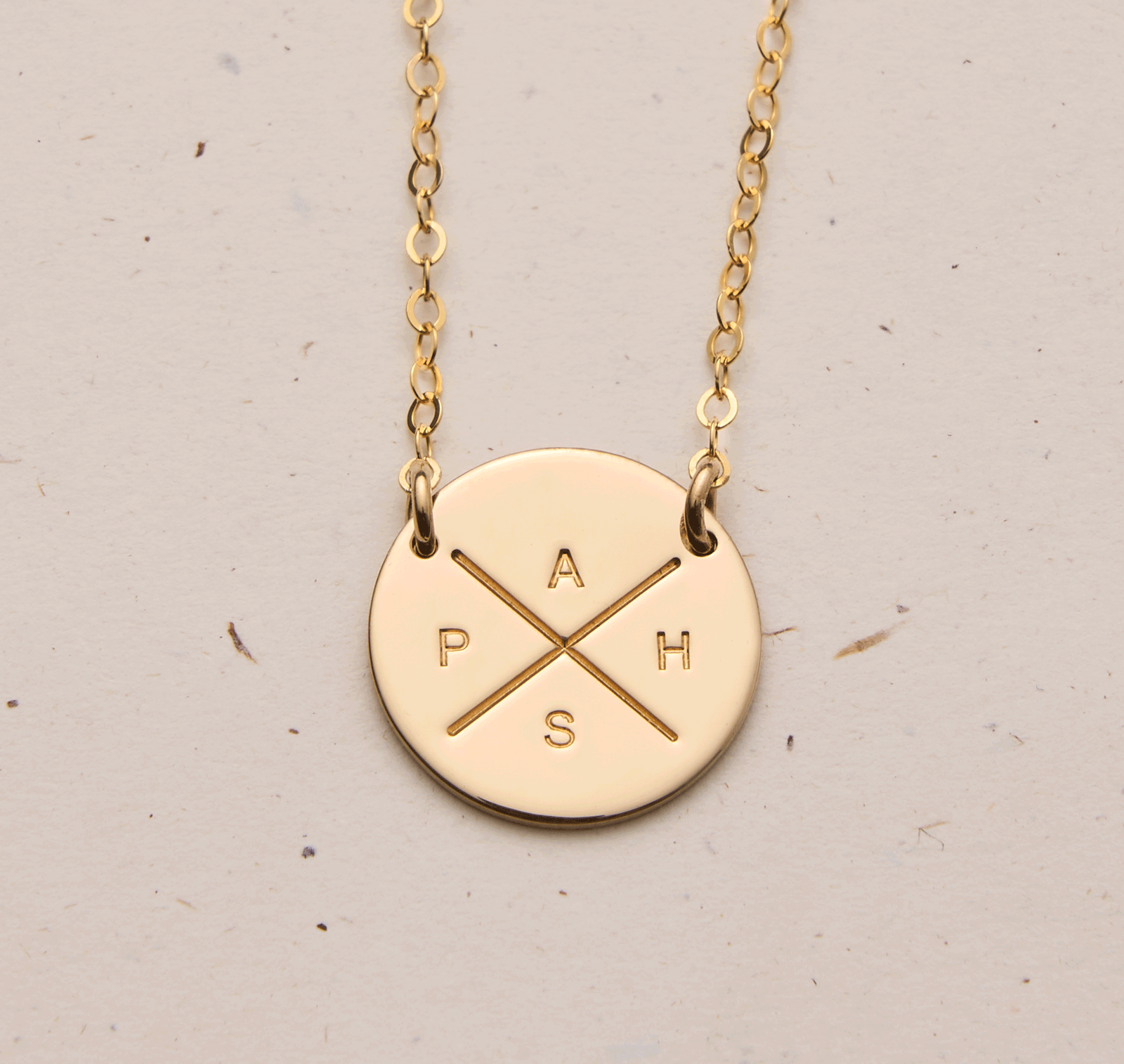 Personalised jewellery - KBN Jewellery - handmade jewellery - cross my heart - initial necklace - symbol necklace – custom initial necklace – children initials