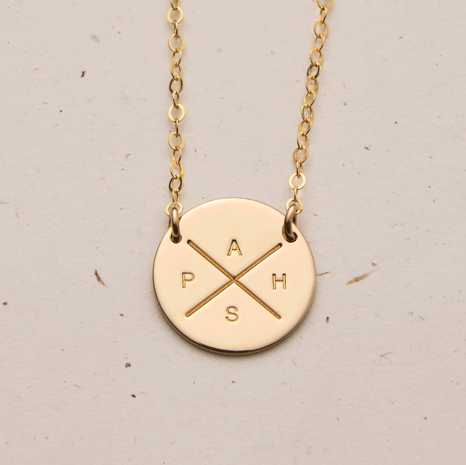 Personalised jewellery - KBN Jewellery -  handmade jewellery - cross my heart - initial necklace - symbol necklace – custom initial necklace – children initials