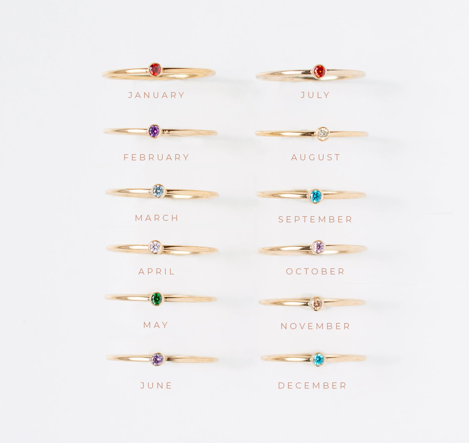Personalised jewellery – handmade jewellery – KBN jewellery – dainty ring – birth month ring – birthstone ring – affordable ring – hope and happiness ring – June stone rings – birthstone ring – stacking ring – purple stone ring