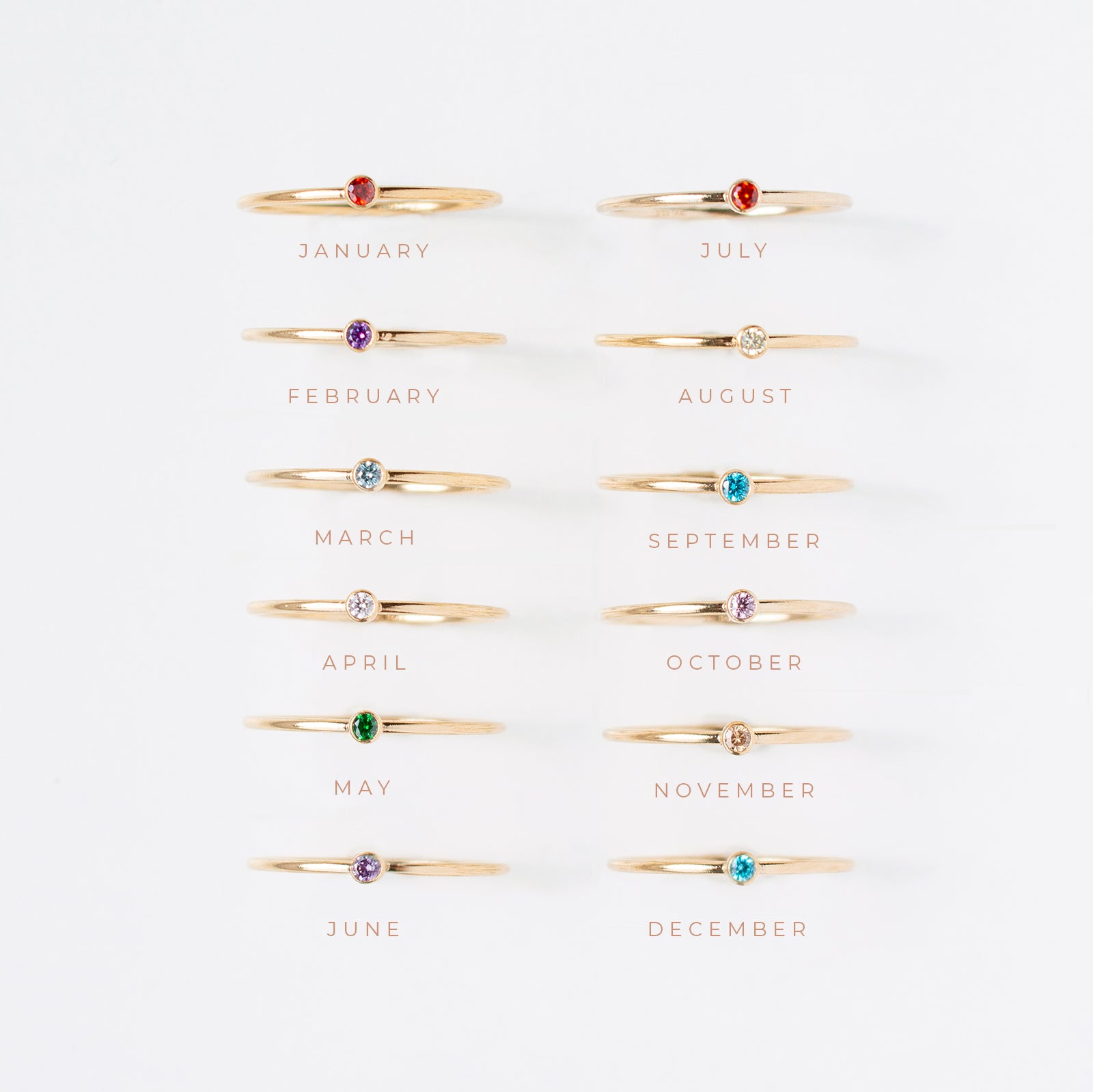 Personalised jewellery – handmade jewellery – KBN jewellery – dainty ring – birth month ring – birthstone ring – affordable ring – hope and happiness ring – June stone rings – birthstone ring – stacking ring – purple stone ring