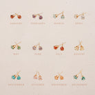 Personalised jewellery – handmade jewellery – KBN jewellery – dainty earrings – birth month earrings – birthstone earrings – affordable earrings – amethyst  earrings – February  earrings – birthstone studs – stacking earrings – stone earrings – light purple earrings