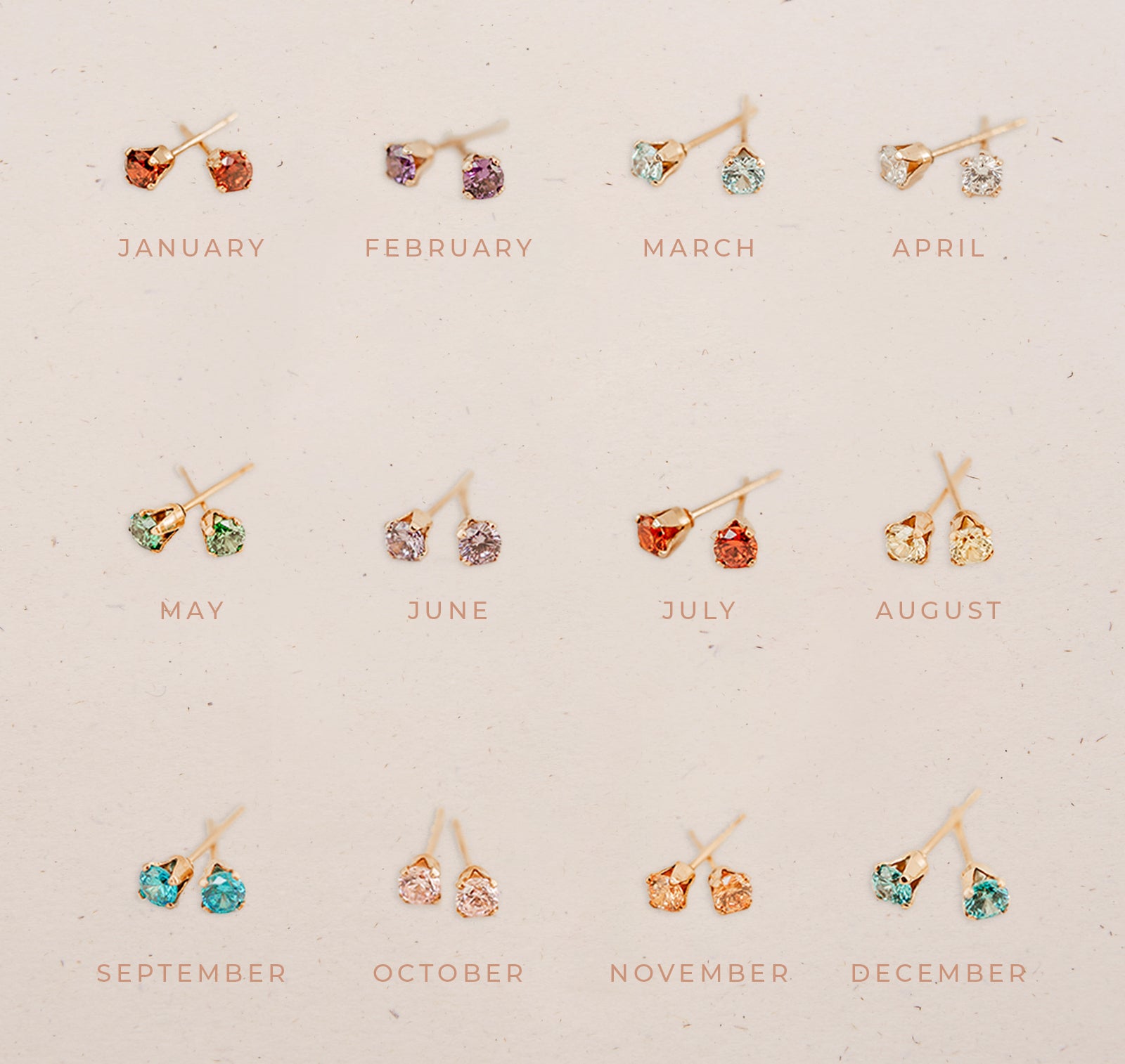 Personalised jewellery – handmade jewellery – KBN jewellery – dainty earrings – birth month earrings – birthstone earrings – affordable earrings – good fortune earrings – December earrings – birthstone studs – stacking earrings – stone earrings – blue earrings