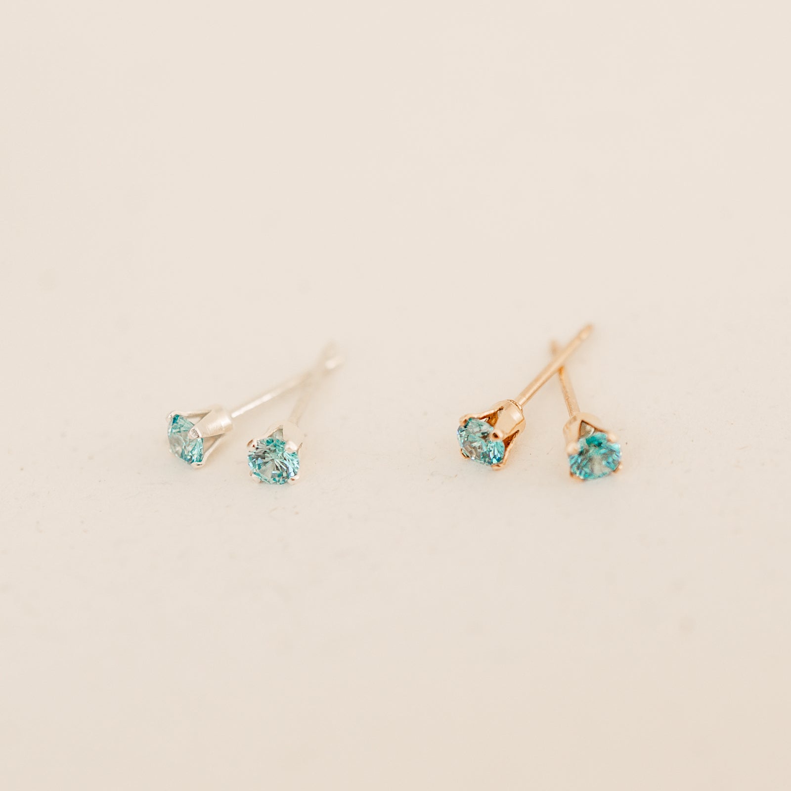 Personalised jewellery – handmade jewellery – KBN jewellery – dainty earrings – birth month earrings – birthstone earrings – affordable earrings – good fortune earrings – December  earrings – birthstone studs – stacking earrings – stone earrings – blue earrings