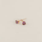 Personalised jewellery – handmade jewellery – KBN jewellery – dainty earrings – birth month earrings – birthstone earrings – affordable earrings – amethyst  earrings – February  earrings – birthstone studs – stacking earrings – stone earrings – light purple earrings
