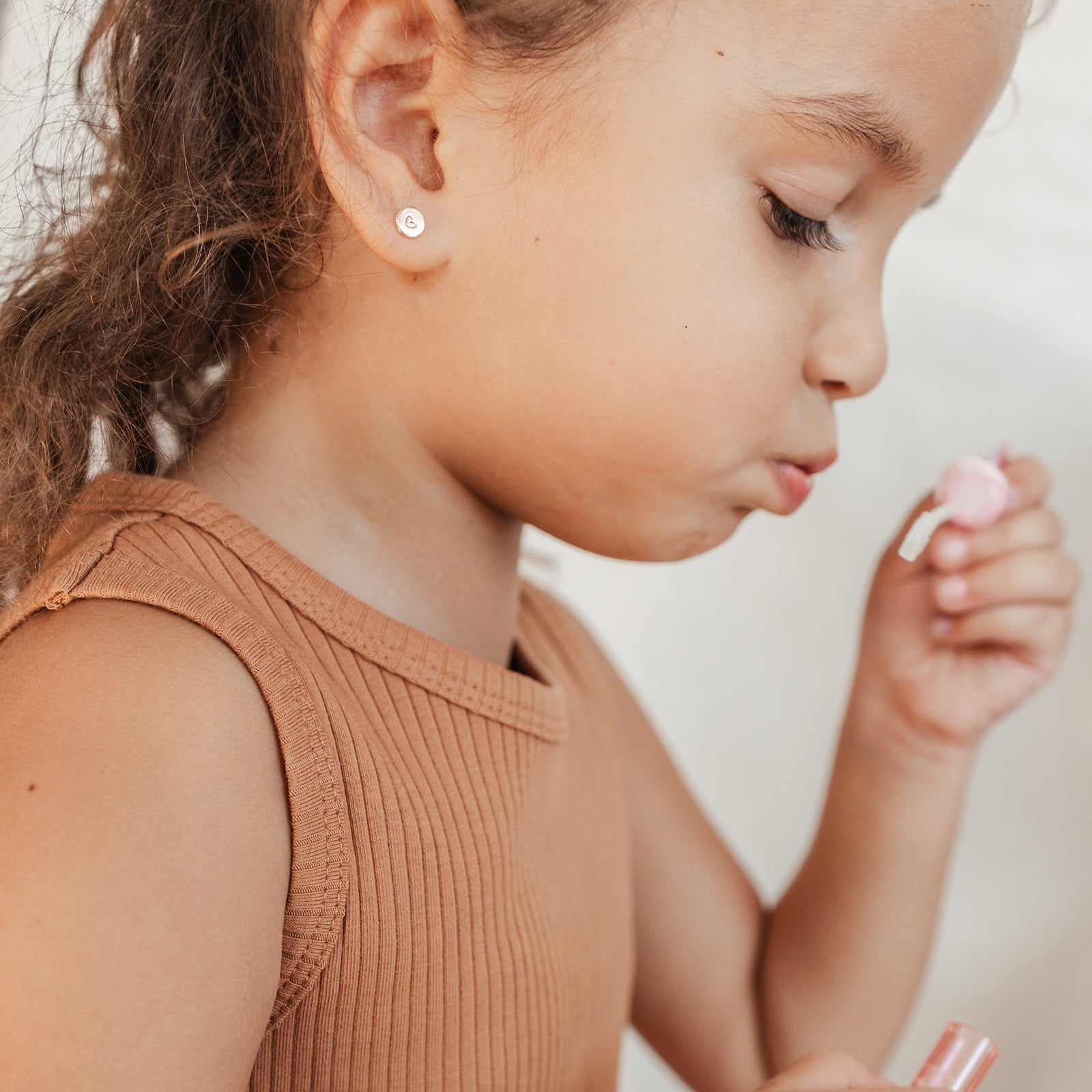 Personalised jewellery - KBN Jewellery - handmade jewellery – Personalised Jewellery gifts – personalised earrings – symbol earrings – simple studs – kid friendly earrings – personalised stud earrings – children’s earrings – first earrings – toddlers earrings