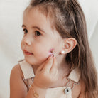 Personalised jewellery - KBN Jewellery - handmade jewellery – Personalised Jewellery gifts – personalised earrings – symbol earrings – simple studs – kid friendly earrings – personalised stud earrings – children’s earrings – first earrings – toddlers earrings