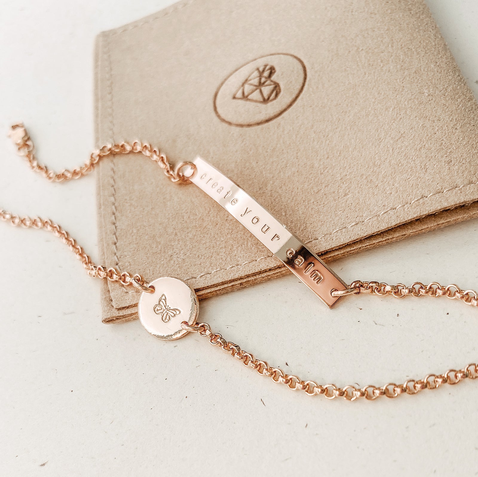 Personalised jewellery - KBN Jewellery - handmade jewellery – Personalised Jewellery gifts – adult bracelet – affordable jewellery - sentimental gift ideas – small pendant bracelet – Australian Made jewellery