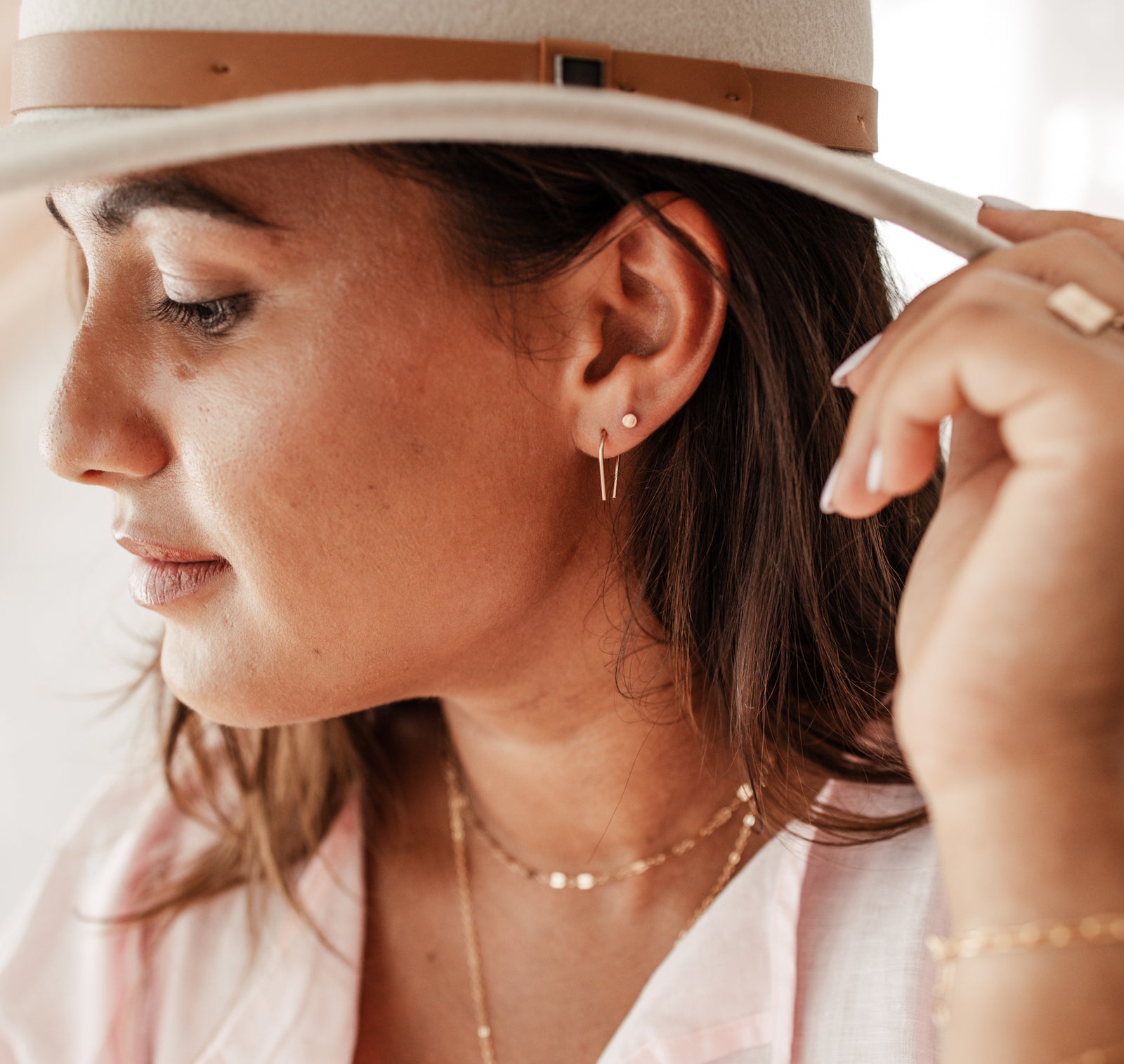 Personalised jewellery - KBN Jewellery - handmade jewellery – Personalised Jewellery gifts – simple earring – earring stack – elegant earring - everyday earrings