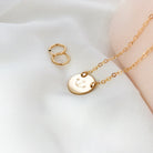 You + Me Medium Pendant Necklace - KBN Jewellery - personalised necklace - initial necklace - personalised gift - children's initial necklace - gift ideas for mum - personalised mothers day orders