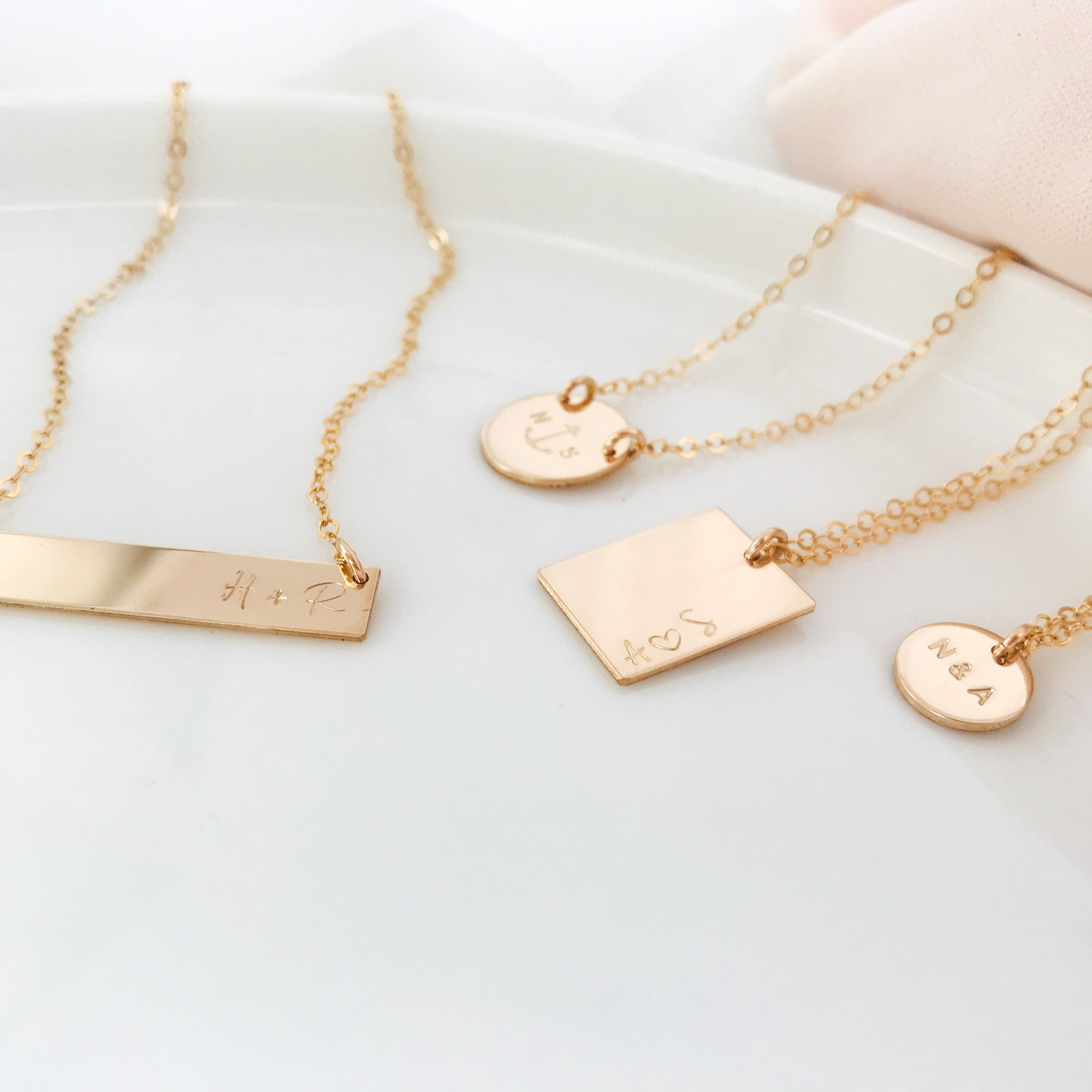 You + Me Medium Pendant Necklace - KBN Jewellery - personalised necklace - initial necklace - personalised gift - children's initial necklace - gift ideas for mum - personalised mothers day orders