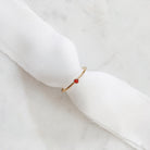 Personalised jewellery – handmade jewellery – KBN jewellery – dainty ring – birth month ring – birthstone ring – affordable ring – trust  ring – January  stone rings – birthstone ring – stacking ring – red stone ring
