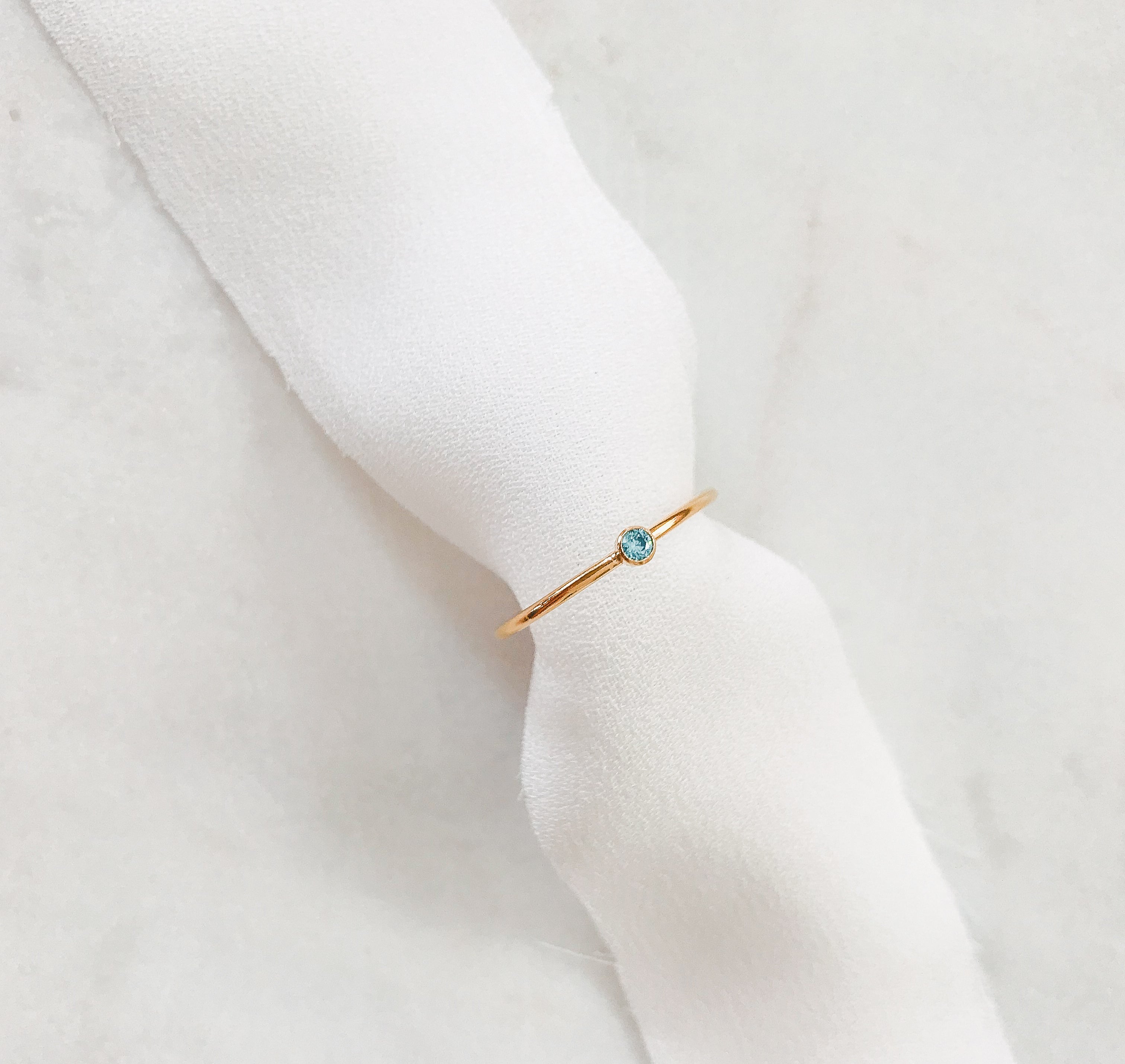 Personalised jewellery – handmade jewellery – KBN jewellery – dainty ring – birth month ring – birthstone ring – affordable ring – fortune ring – December stone rings – birthstone ring – stacking ring – blue stone ring