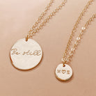 Personalised jewellery - KBN Jewellery - handmade jewellery – Personalised Jewellery gifts – Dainty jewellery – Australia made jewellery – small pendant necklace – intial necklace – couple necklace – you and me necklace