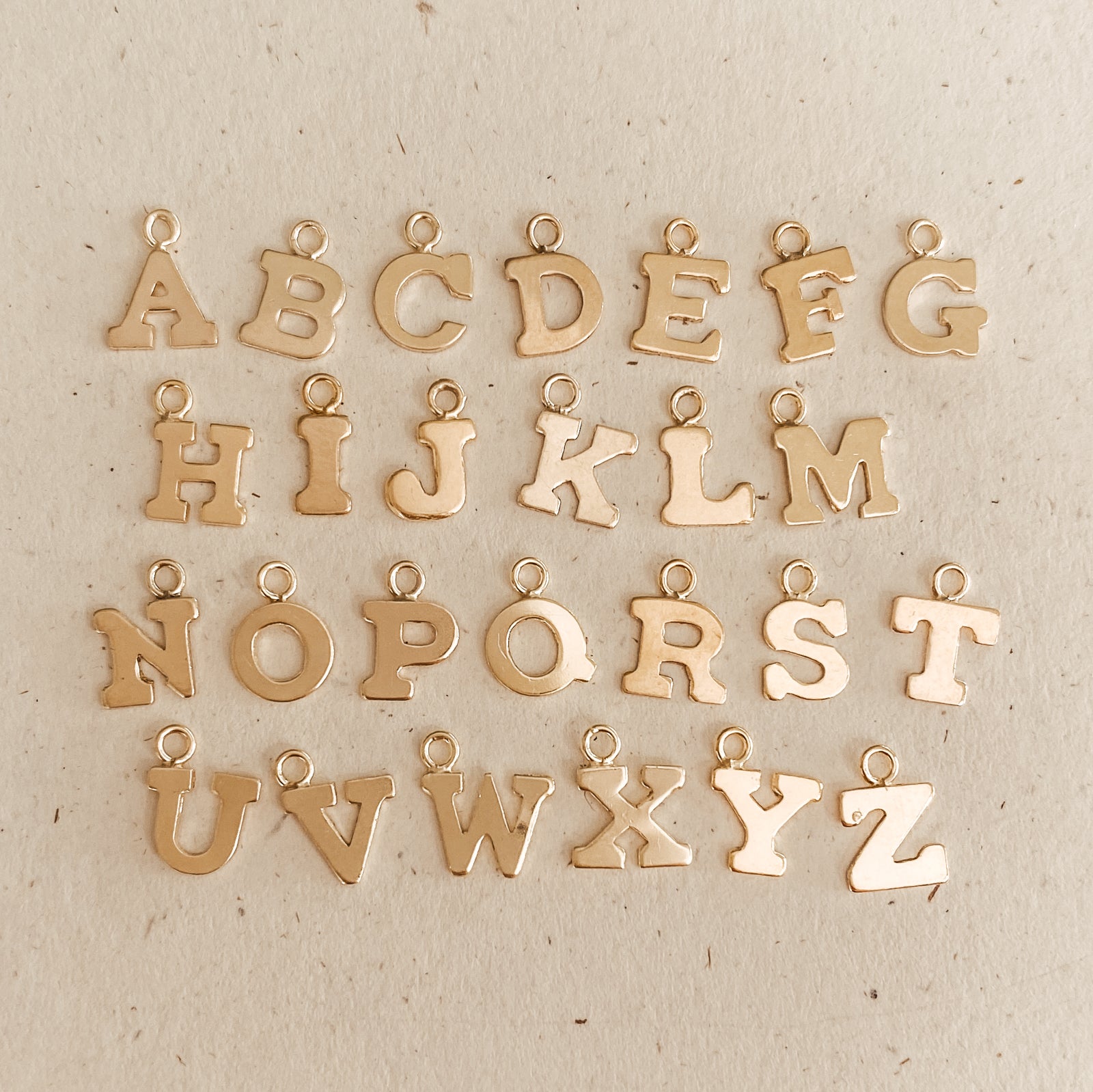 Personalised jewellery – handmade jewellery – KBN jewellery – Australian made jewellery – initial necklace – single letter necklace – children’s initial necklace