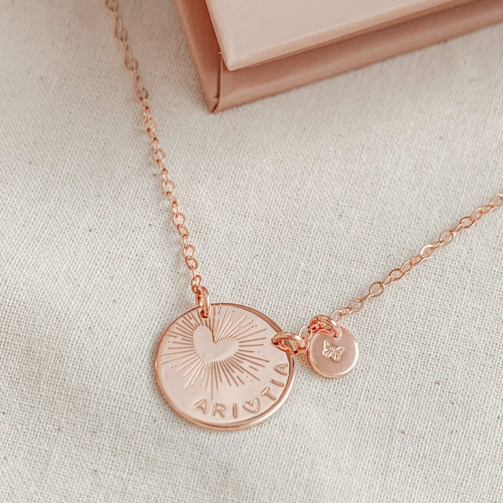 Personalised jewellery - KBN Jewellery - handmade jewellery – Personalised Jewellery gifts – Dainty jewellery- heart necklace – positive message jewellery – affirmation necklace – you are loved necklace – meaningful jewellery – personalised – hidden message necklace – gifts for loved ones – gifts for mum – gifts for daughters