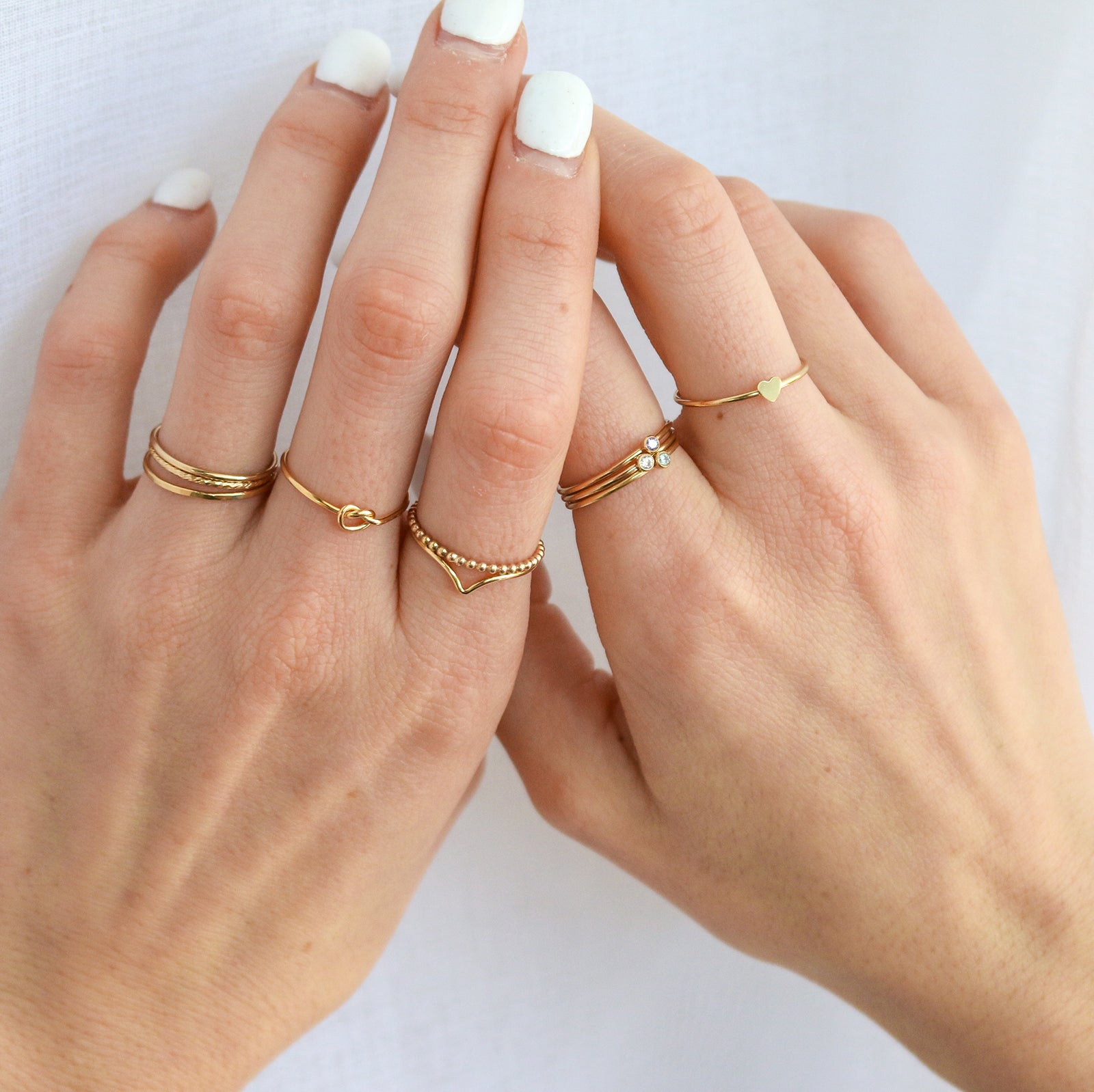 Personalised jewellery - KBN Jewellery - handmade jewellery – custom jewellery gifts – dainty ring – minimalist stacking ring – delicate shimmer ring – everyday jewellery