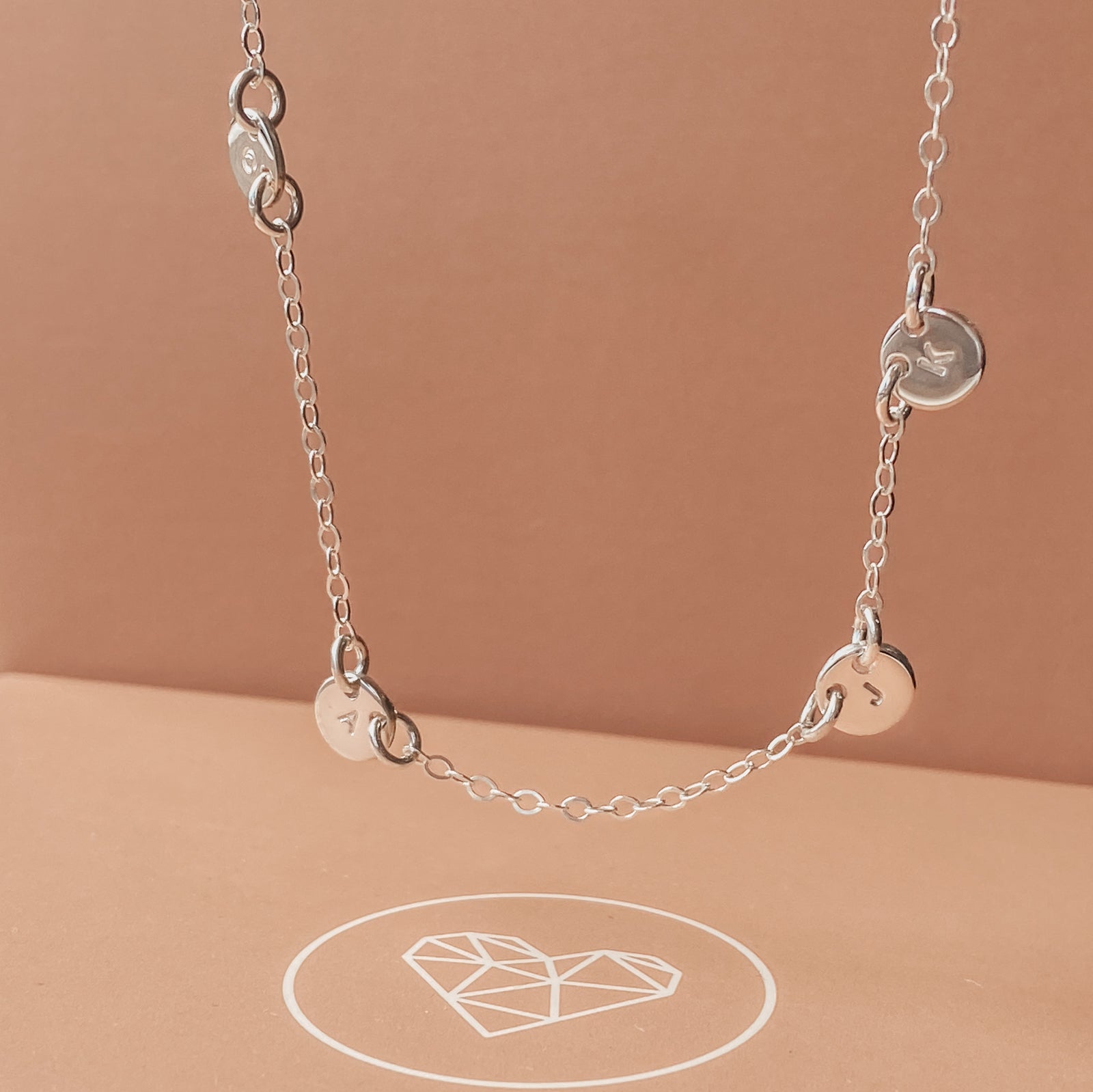 Personalised jewellery - KBN Jewellery - handmade jewellery – Personalised Jewellery gifts – personalised necklace – simple pendants – symbol necklace – initial necklace – dainty jewellery – asymmetrical necklace – tiny pendant necklace