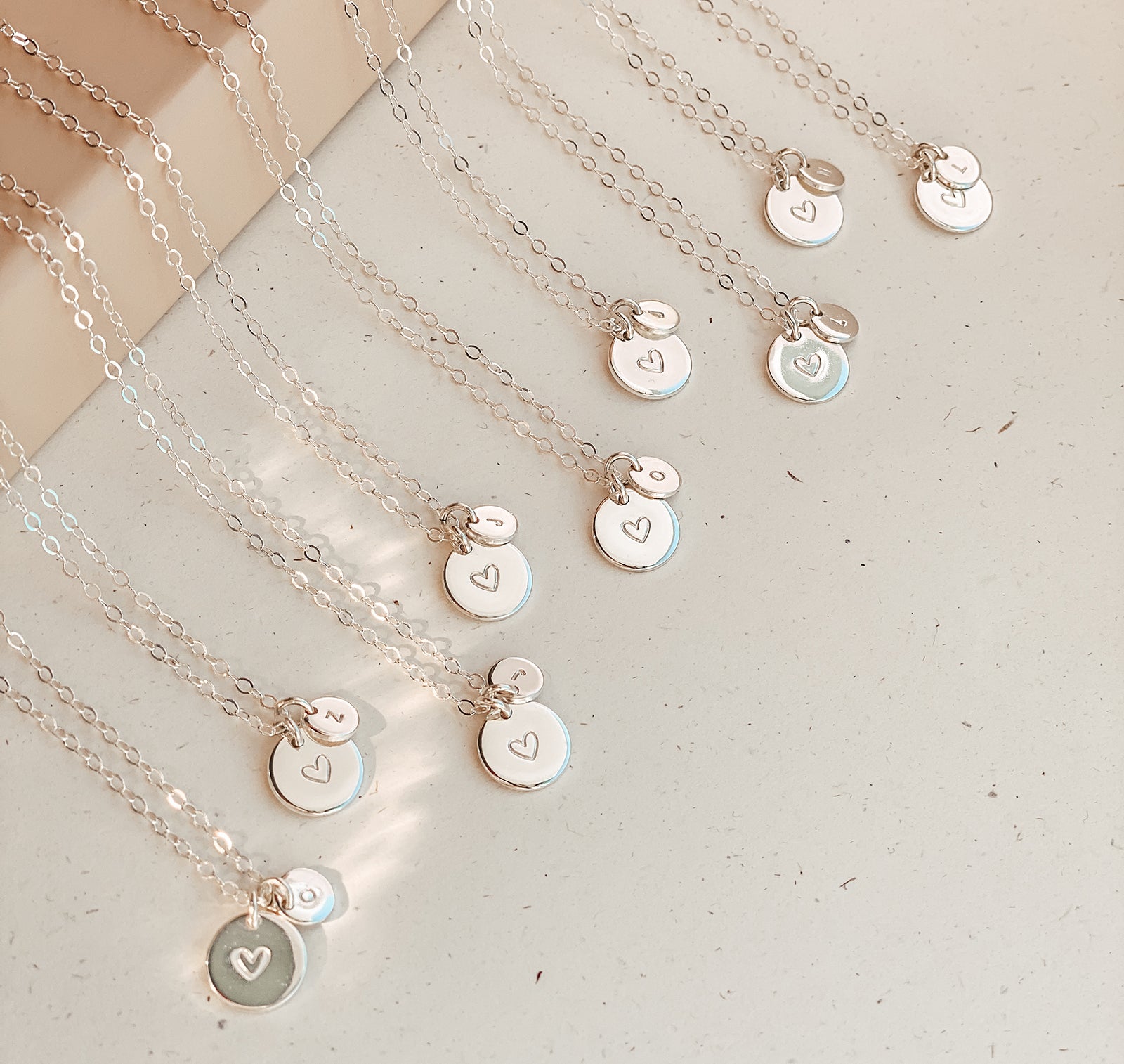 Personalised jewellery - KBN Jewellery - handmade jewellery – Personalised Jewellery gifts – personalised necklace – simple pendants – symbol necklace – initial necklace – dainty jewellery