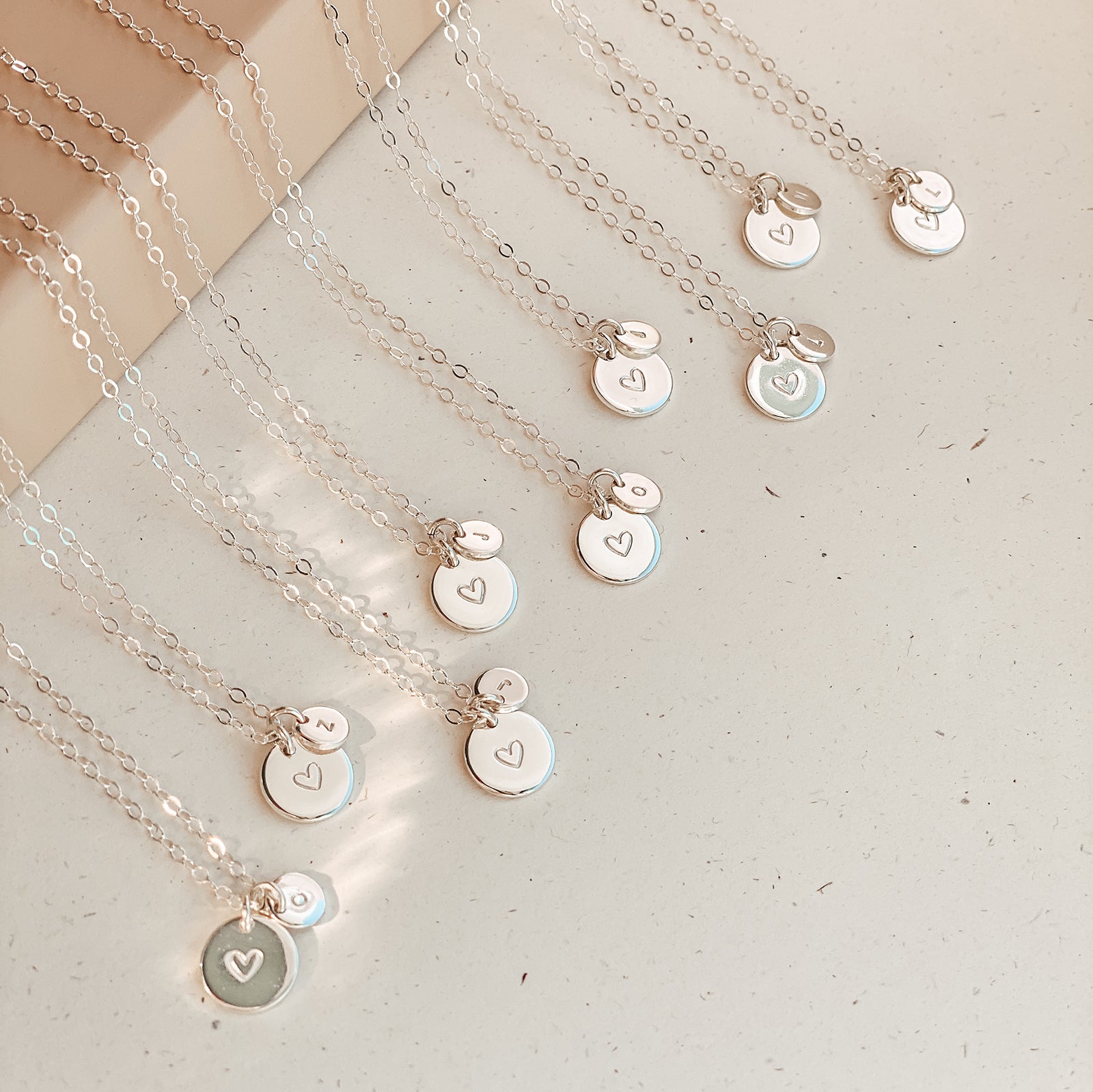 Personalised jewellery - KBN Jewellery - handmade jewellery – Personalised Jewellery gifts – personalised necklace – simple pendants – symbol necklace – initial necklace – dainty jewellery