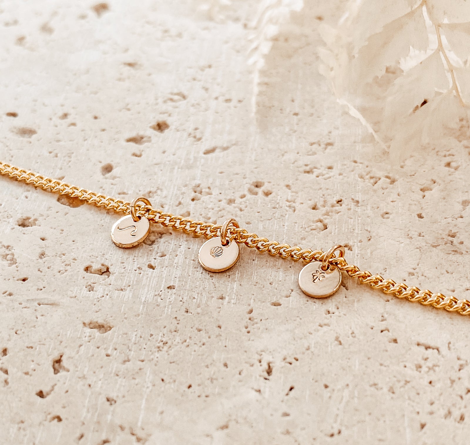 Personalised jewellery - KBN Jewellery - handmade jewellery – custom jewellery gifts – dainty anklet – stacking anklet – layering anklet – simple chain – affordable jewellery – Australian made jewellery – small pendant anklet